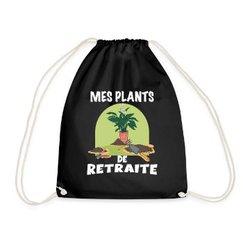 Retraite Au jardin Plan de Retraite Citation - Sac de sport léger - noir - Devant