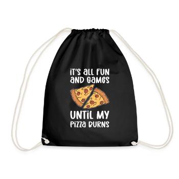 It's all fun - Drawstring Bag - black - Front