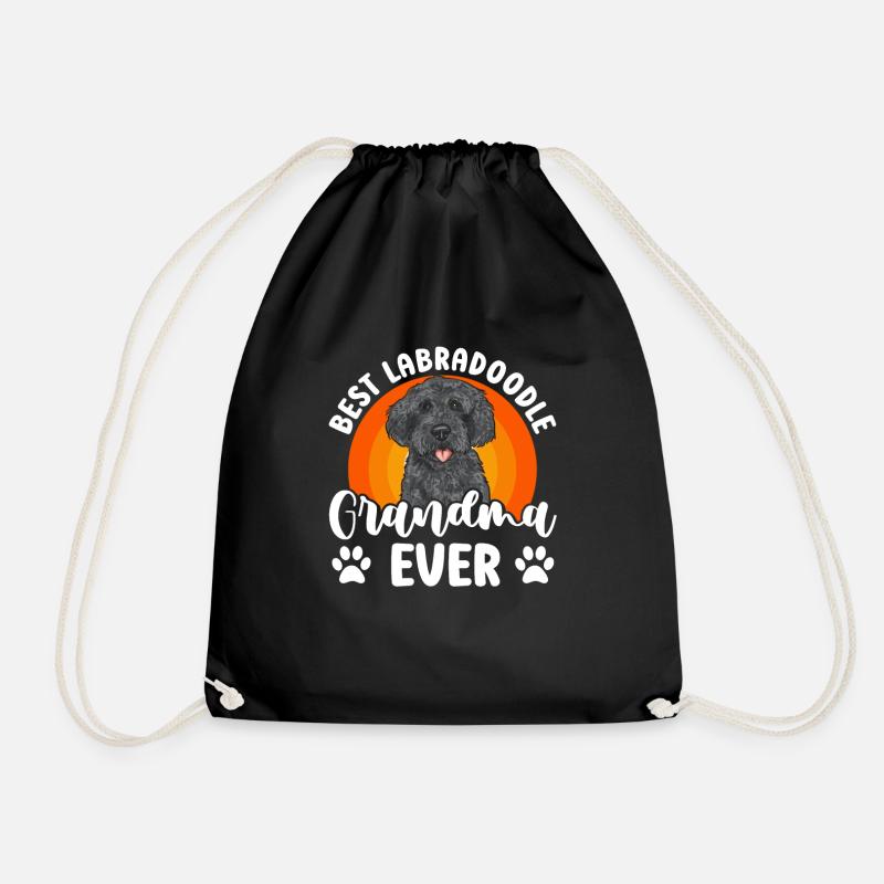 Labradoodle Hund - Turnbeutel - Schwarz