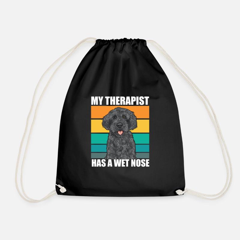 Labradoodle Hund - Turnbeutel - Schwarz