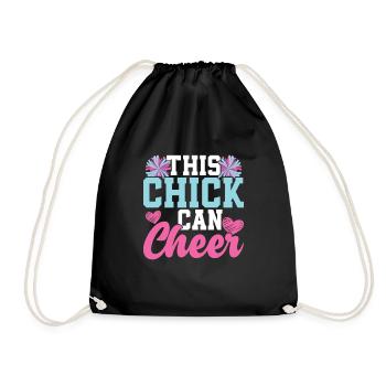 Cheerleader - Drawstring Bag - black - Front
