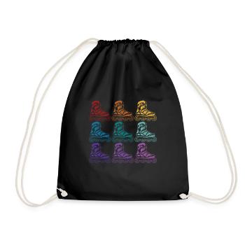 Patins - Sac de sport léger - noir - Devant