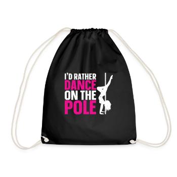 Pole Dance - Turnbeutel - Schwarz - Vorne