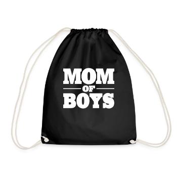 Maman Maman Idée cadeau Maman des garçons Fête des mères - Sac de sport léger - noir - Devant
