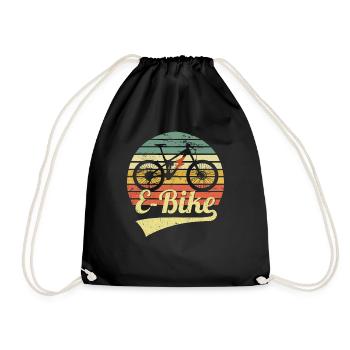 E Bike Retro Vintage E-Bike Mountainbike E-MTB - Sac de sport léger - noir - Devant