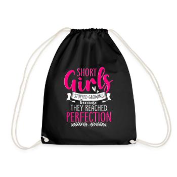 Girls Stopped Growing Because Perfection - Turnbeutel - Schwarz - Vorne