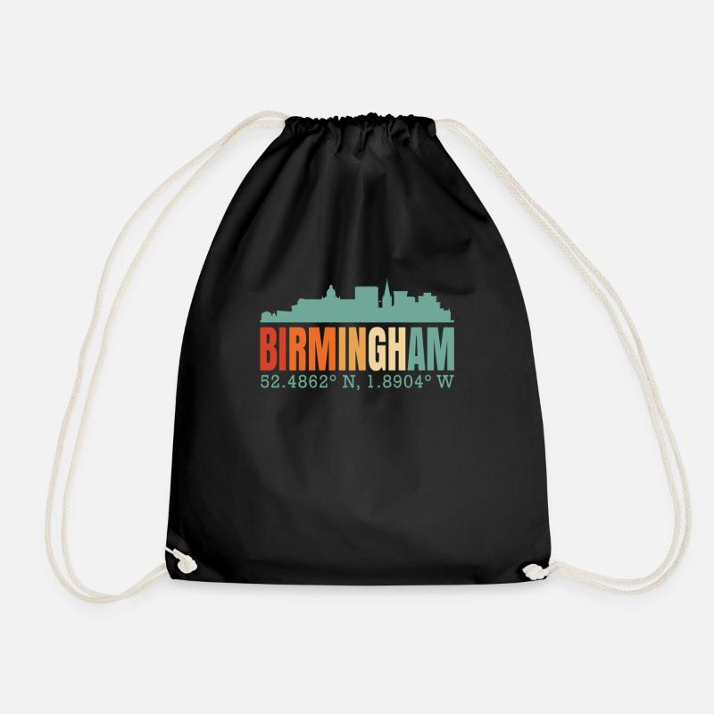 Birmingham - Drawstring Bag - black