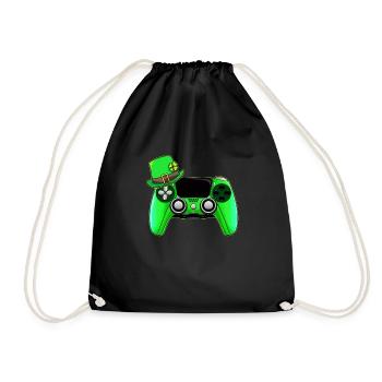 Lucky Green Color Game Controler pour Gamer - Sac de sport léger - noir - Devant