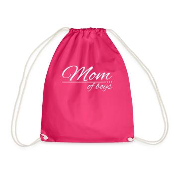 Maman Maman Idée cadeau Maman des garçons Fête des mères - Sac de sport léger - fuchsia - Devant