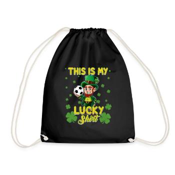 Lucky Leprechaun Kids Soccer St Patricks Day - Sac de sport léger - noir - Devant