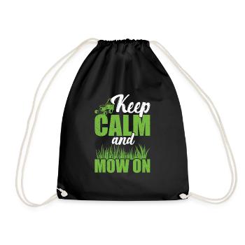 Mowing - Drawstring Bag - black - Front