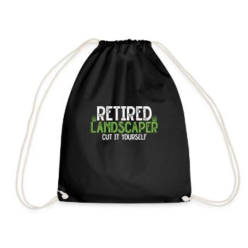 Mowing - Drawstring Bag - black - Front