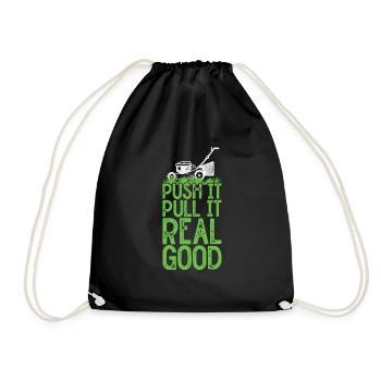 Mowing - Drawstring Bag - black - Front