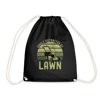 Mowing - Drawstring Bag - black - Front
