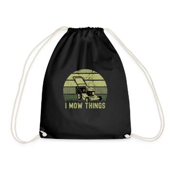 Mowing - Drawstring Bag - black - Front