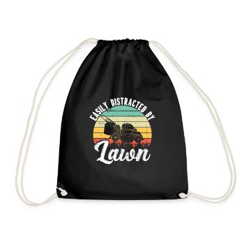 Mowing - Drawstring Bag - black - Front