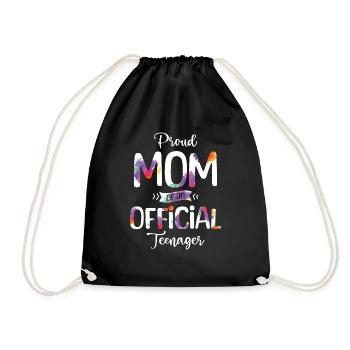 Fière maman d’un adolescent officiel de 13 ans. - Sac de sport léger - noir - Devant