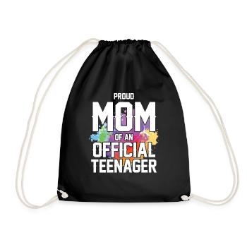 Fière maman d’un adolescent officiel de 13 ans. - Sac de sport léger - noir - Devant