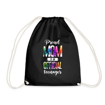 Fière maman d’un adolescent officiel de 13 ans. - Sac de sport léger - noir - Devant