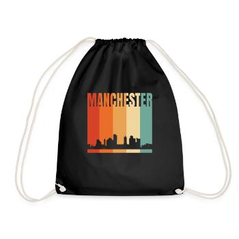 Manchester - Turnbeutel - Schwarz - Vorne