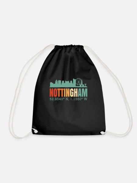 Nottingham - Drawstring Bag - black