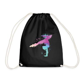 Gymnastique | Gymnastique Gymnastique Filles Femmes - Sac de sport léger - noir - Devant