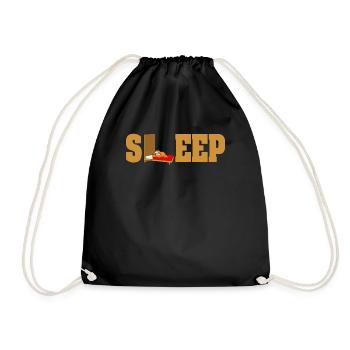 SLEEP Sloth Sleep - Drawstring Bag - black - Front