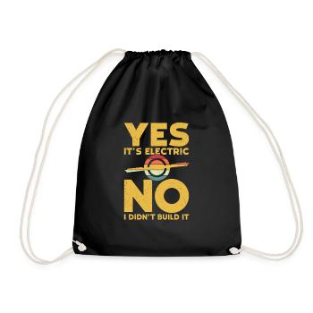 Unicycle - Drawstring Bag - black - Front