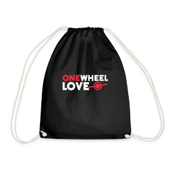 Unicycle - Drawstring Bag - black - Front