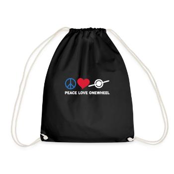 Unicycle - Drawstring Bag - black - Front