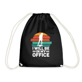 Unicycle - Drawstring Bag - black - Front