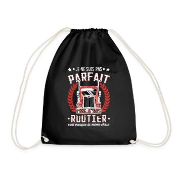 Camion | Camionneur | Poids Lourd | Routier - Sac de sport léger - noir - Devant
