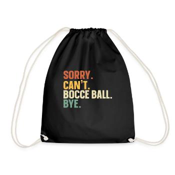 Bocce - Drawstring Bag - black - Front