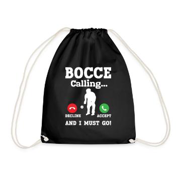 Bocce - Drawstring Bag - black - Front