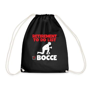 Bocce - Drawstring Bag - black - Front