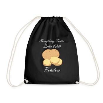 Tout a bon goût avec les pommes de terre et les - Sac de sport léger - noir - Devant