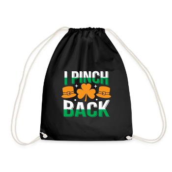 I Pinch back - Drawstring Bag - black - Front