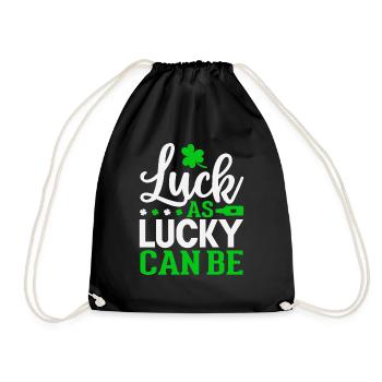 Luck as lucky can be - Drawstring Bag - black - Front
