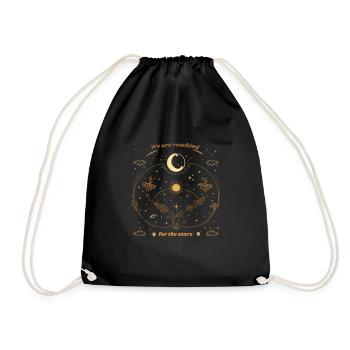Nous visons les étoiles Astronomie céleste - Sac de sport léger - noir - Devant