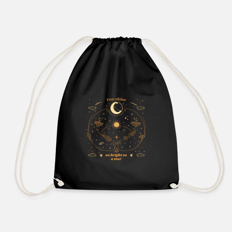 You Shine As Bright As A Star Celestial Astronomy - Turnbeutel - Schwarz