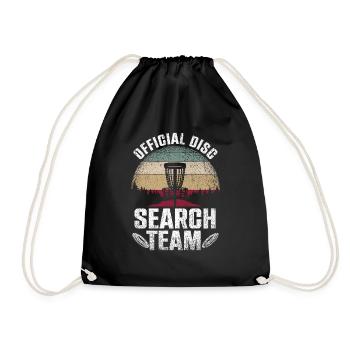 Équipe officielle de recherche de disques Disc Golf Course Frisbee - Sac de sport léger - noir - Devant
