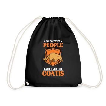 Coati Gift Coati Proboscis - Drawstring Bag - black - Front