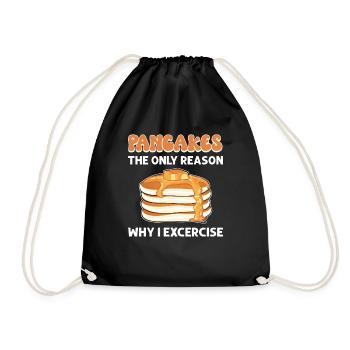 Crêpes - la seule raison pour laquelle je - Sac de sport léger - noir - Devant