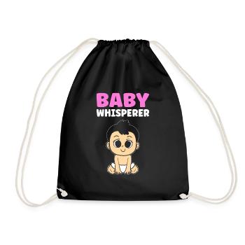 Baby Whisperer. Childminders of the - Drawstring Bag - black - Front