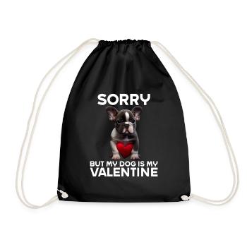 Désolé, mais mon chien est mon Valentin - Sac de sport léger - noir - Devant