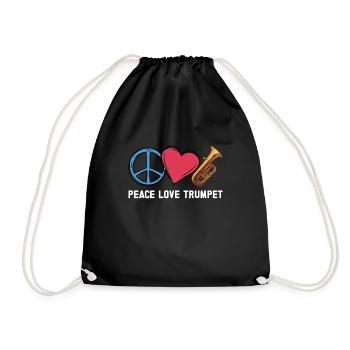 Trumpet - Drawstring Bag - black - Front