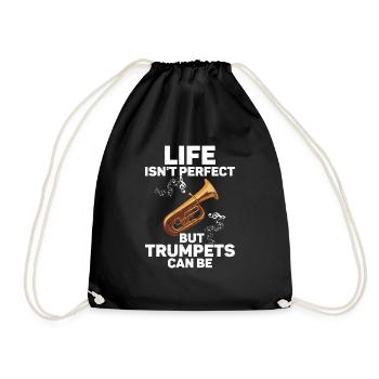 Trumpet - Drawstring Bag - black - Front