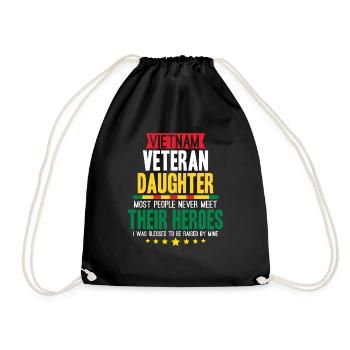 Fière fille d’un vétéran du Vietnam - Sac de sport léger - noir - Devant