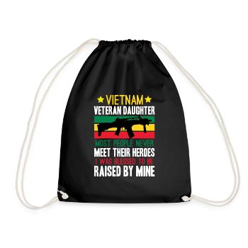 Fière fille d’un vétéran du Vietnam - Sac de sport léger - noir - Devant