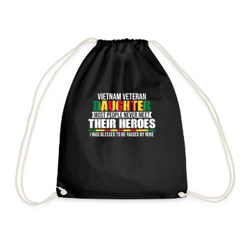 Fière fille d’un vétéran du Vietnam - Sac de sport léger - noir - Devant